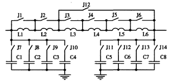 圖7  SSB天調(diào)電容、電感網(wǎng)絡(luò)