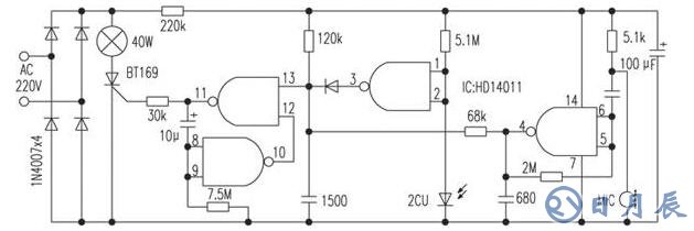 一文解析三極管組成的光控開關(guān)電路原理圖