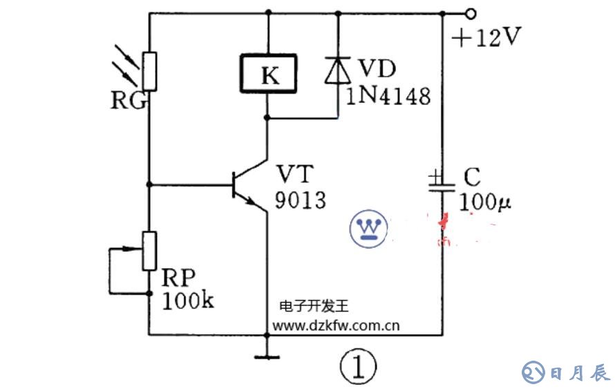 三極管組成的光控開關(guān)電路原理圖_四款光控開關(guān)電路圖