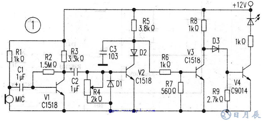 自制簡易電子血壓計(jì)電路圖