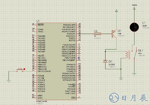 AVR單片機(jī)控制繼電器吸合與斷開的仿真設(shè)計