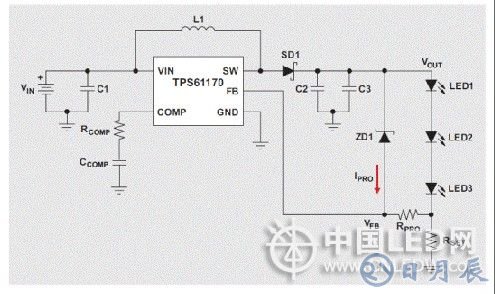 基于高亮度LED升壓轉(zhuǎn)換器的開(kāi)路保護(hù)設(shè)計(jì)