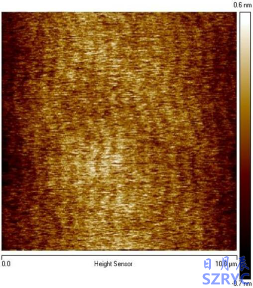 拋光后氮化鎵表面的原子力顯微鏡圖
